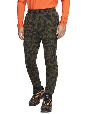 Nike Sportswear Tech Fleece Printed Joggers Pants Men's S Green Camo Sweatpants